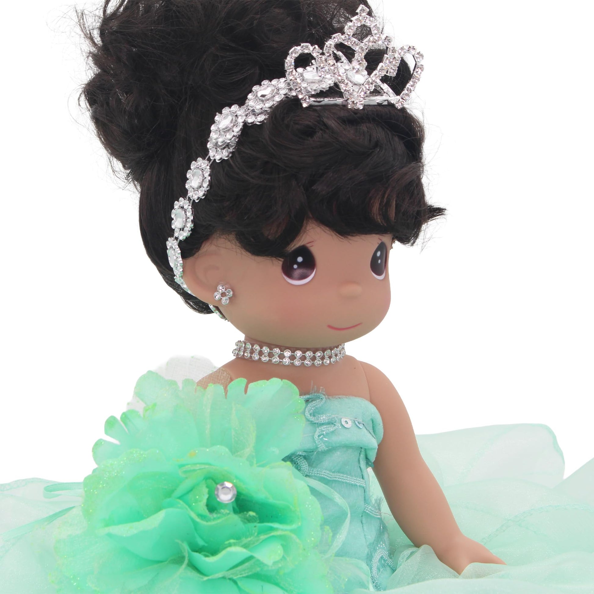 KINNEX COLLECTIONS SINCE 1997 17" Quinceañera Centerpiece Doll - Ruffled Gown, Mis Quince Años Table Decoration & Keepsake ARC8421-25R (Mint)