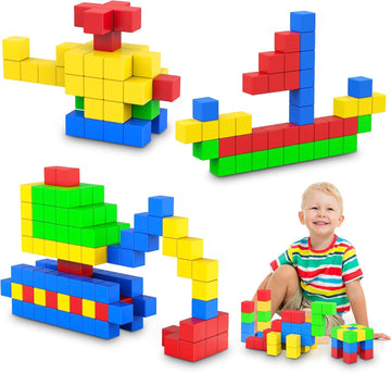 UGY Magnetic Building Blocks, Large Magnetic Stacking Blocks for Toddlers