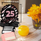 Happy 25th Birthday Rose Gold and Black Table Honeycomb Centerpieces Balloons Theme Decor Table Decorations Table Toppers for Girls Women Princess 25