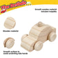 WANTKA 12 Pieces Unfinished Wooden Cars Wood DIY Car Toys Wood Crafts Painting Crafts Kit for Student Easy Woodworking Set Family Activities Arts