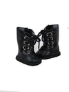 American Fashion World Boy's Black Buckle Boots for 18-Inch Dolls | Premium Quality & Trendy Design | Dolls Shoes | Shoe Fashion for Dolls for Popular