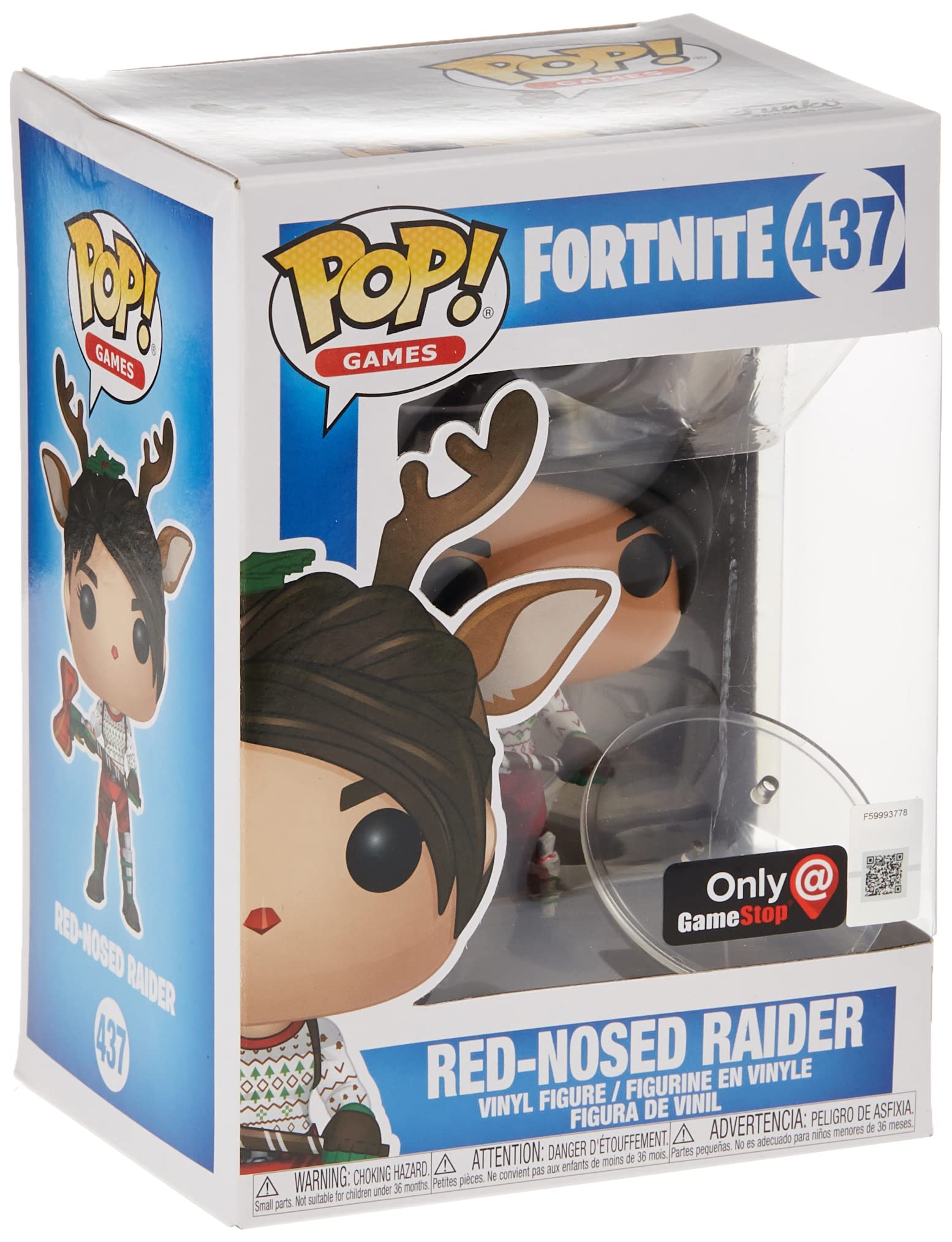 Funko Pop Games: Fortnite- Red-Nosed Raider Collectible Figure, Multicolor