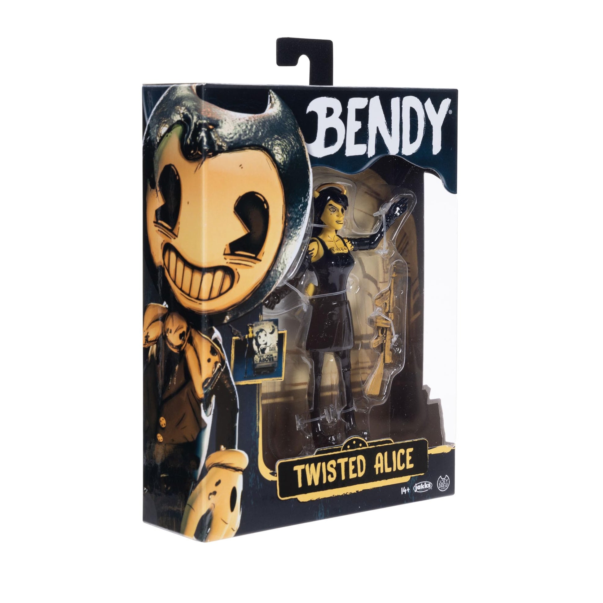 Bendy and the Ink Machine Twisted Alice with Tommy Gun 5" Action Figure from Wave 2