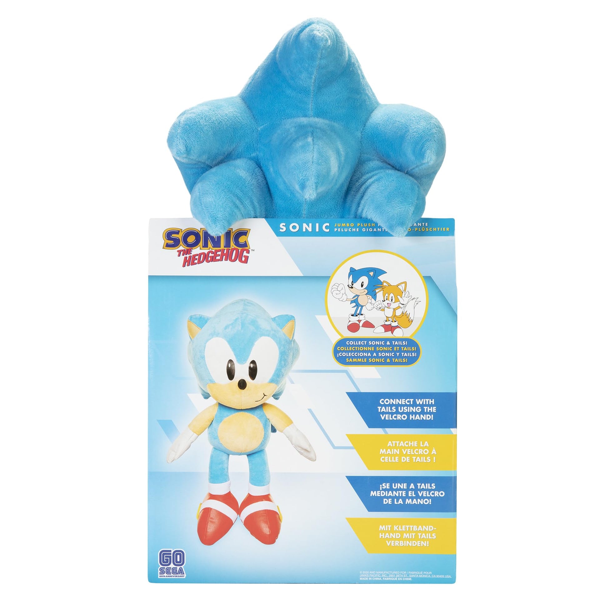 Sonic The Hedgehog Sonic Jumbo Plush 18 Inches Tall
