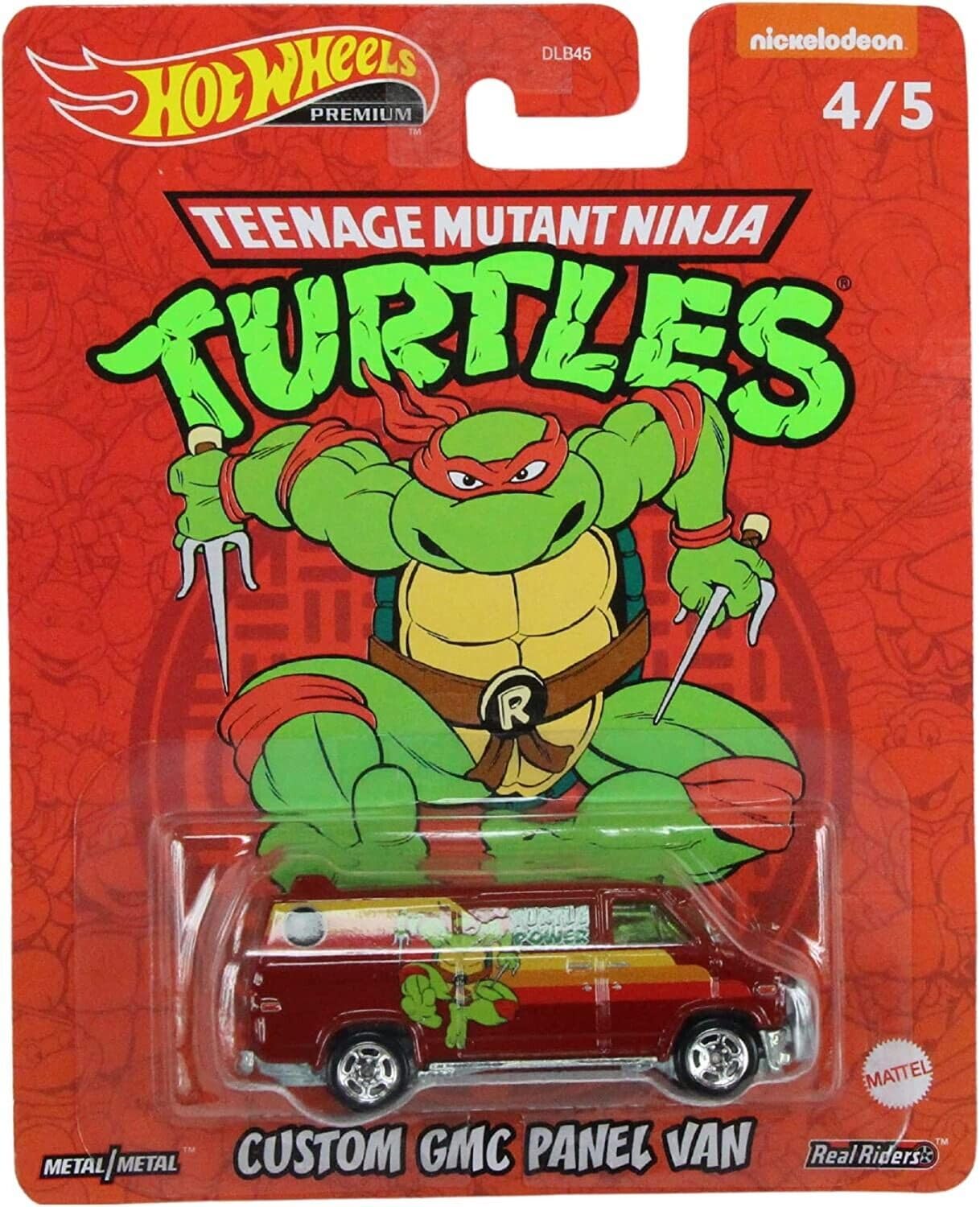 Hot Wheels 2022 Premium Pop Culture TMNT Teenage Mutant Ninja Turtles Complete Set of 5 Die?Cast Vehicles, 1:64 Scale, DLB45-946N, Ages 3+