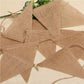DAHI 32Ft Burlap Banner 48pcs DIY Burlap Banner Brown Fabric Triangle Flag Pennant Banner for Party Decorations Wedding Birthday Outdoor Garden