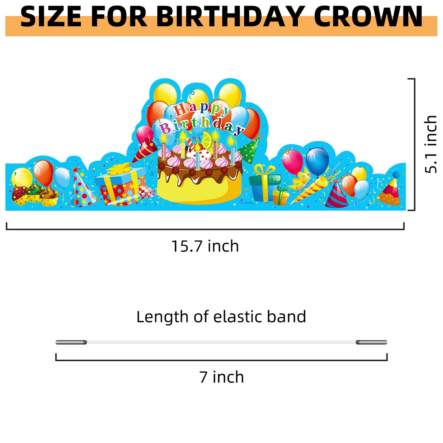 JTIEO 35Pack Birthday Party Crowns for Kids - Paper School Classroom Hats and VBS Supplies