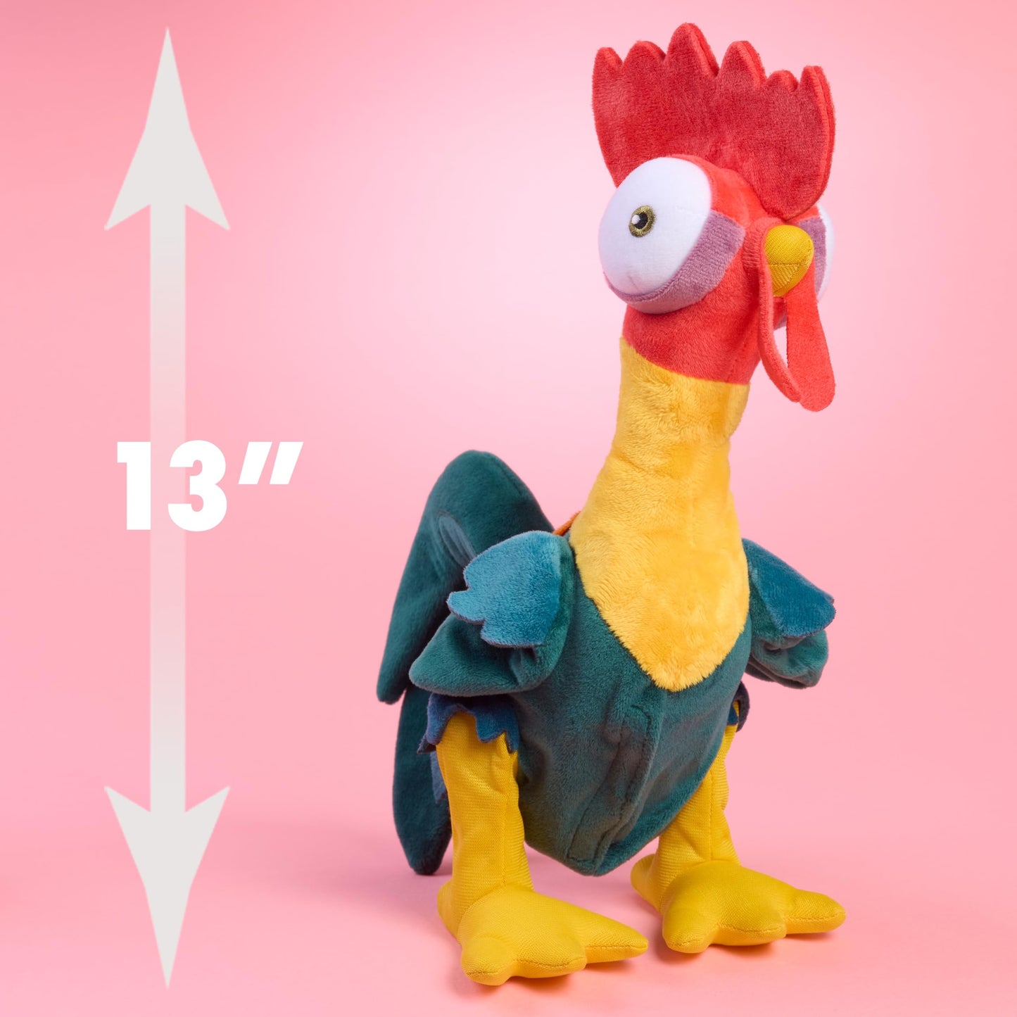 Moana 13-inch Hei Hei Feature Small Plush with Sounds and Dancing, Stuffed Animal, Pretend Play, Kids Toys for Ages 3 Up by Just Play