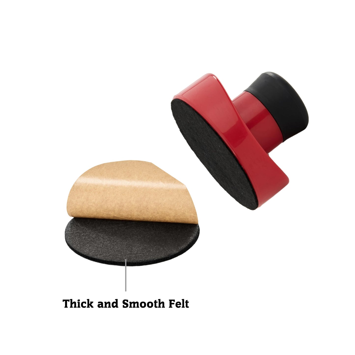 Hall of Games Air Hockey Accessories Set 4 Pushers, 8 Pucks, 8 Pads, Fits 60 to 72 in Air Hockey Tables, Red and Black