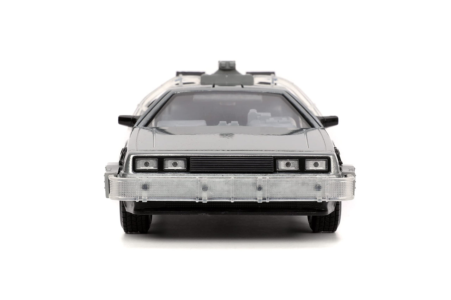 Jada Back to The Future Part I 1:24 Time Machine Die-cast Car Light Up Feature, Toys for Kids and Adults