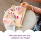 Melissa & Doug Created By Me! Paint & Decorate Your Own Wooden Princess Wand Craft Kit, Pink Princess Crafts Great for Rainy Days, Toys for Kids Ages