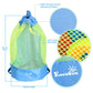 EocuSun Large Mesh Beach Bag Tote Durable Sand Away Drawstring Backpack Swim and Pool Toys Balls Storage Bags Packs, Stay Away From Sand and Water