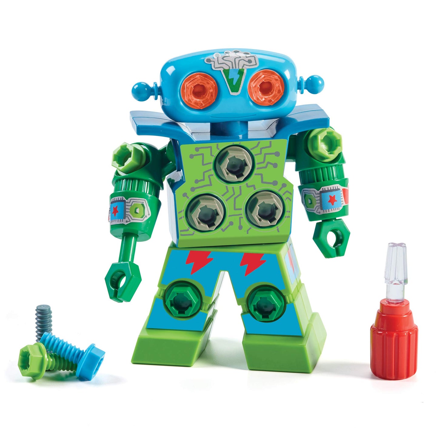 Educational Insights Design & Drill Robot - Construction Toys & Tools for Kids, Robot Toy Building Sets, Kids' Tool Set with Working Screwdriver, Take