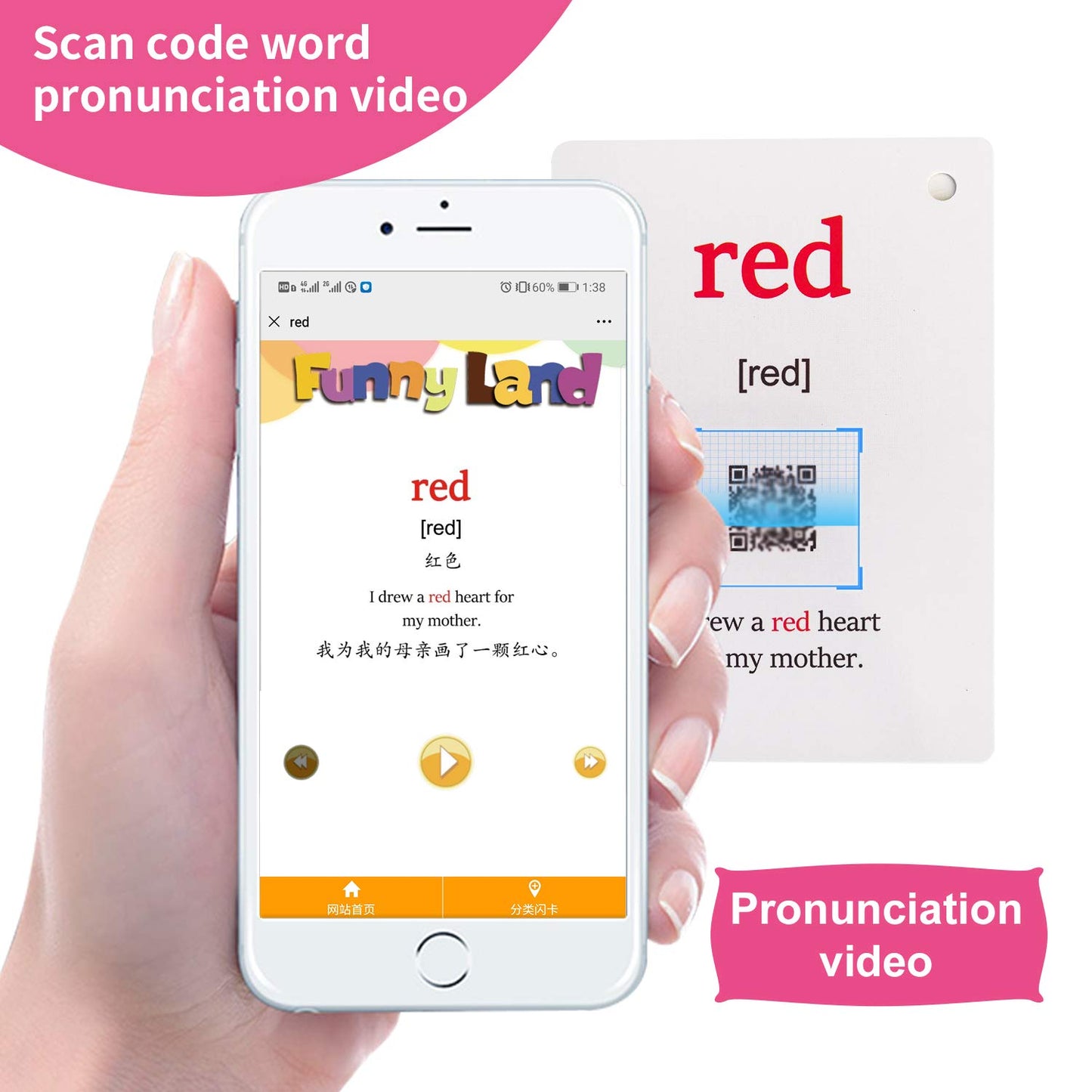 12PCS/Set Color Kids Gifts English Flash Cards Pocket Card Educational Learning Baby Toys for Children Pre-Kindergarten
