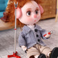 1Set Red Miniature Model Microphone with Stand,1:12 Dollhouse Models, Mini Decortion Furniture Microphone 3.66 in.