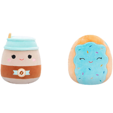 Squishmallows Original FlipAMallows 8in Coffee and Toaster Pastry Flippable Plush - Official Jazwares Product (Little)