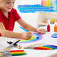 20 Pcs Kids Paint Brushes - Round & Flat, Easy Hold & Clean, Bristle Craft for Acrylic, Oil & Watercolor Paint