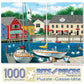 Bits and Pieces - 1000 Piece Jigsaw Puzzle for Adults 20" x 27" - Swans Haven - 1000 pc Boat Sea Town Cape Summer Jigsaw by Artist Wilfrido