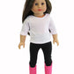 American Fashion World Pink Polka Dot Raincoat for 18-Inch Dolls | 5 Piece Set | Premium Quality & Trendy Design