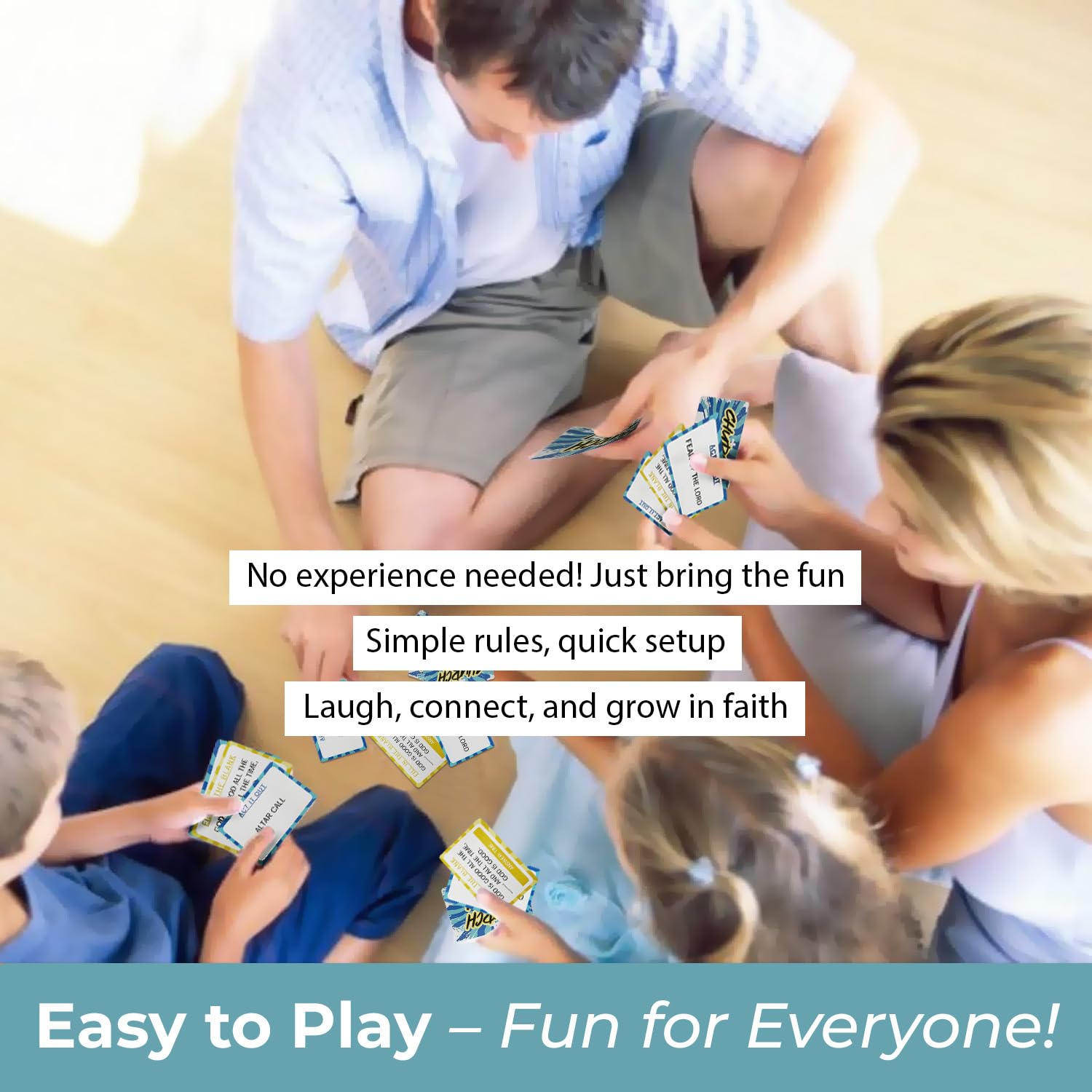 African American Expressions Church Flow - 2-in-1 Christian Card Game for Family Fun - Fill in the Blank & Act it Out Charades Experience - Perfect