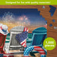 Briarwood Lane 4th of July Jigsaw Puzzle 1000 Pieces Adult Finished Size 29.5x19.68 Beachfront Fireworks Summer Puzzle for Game Night