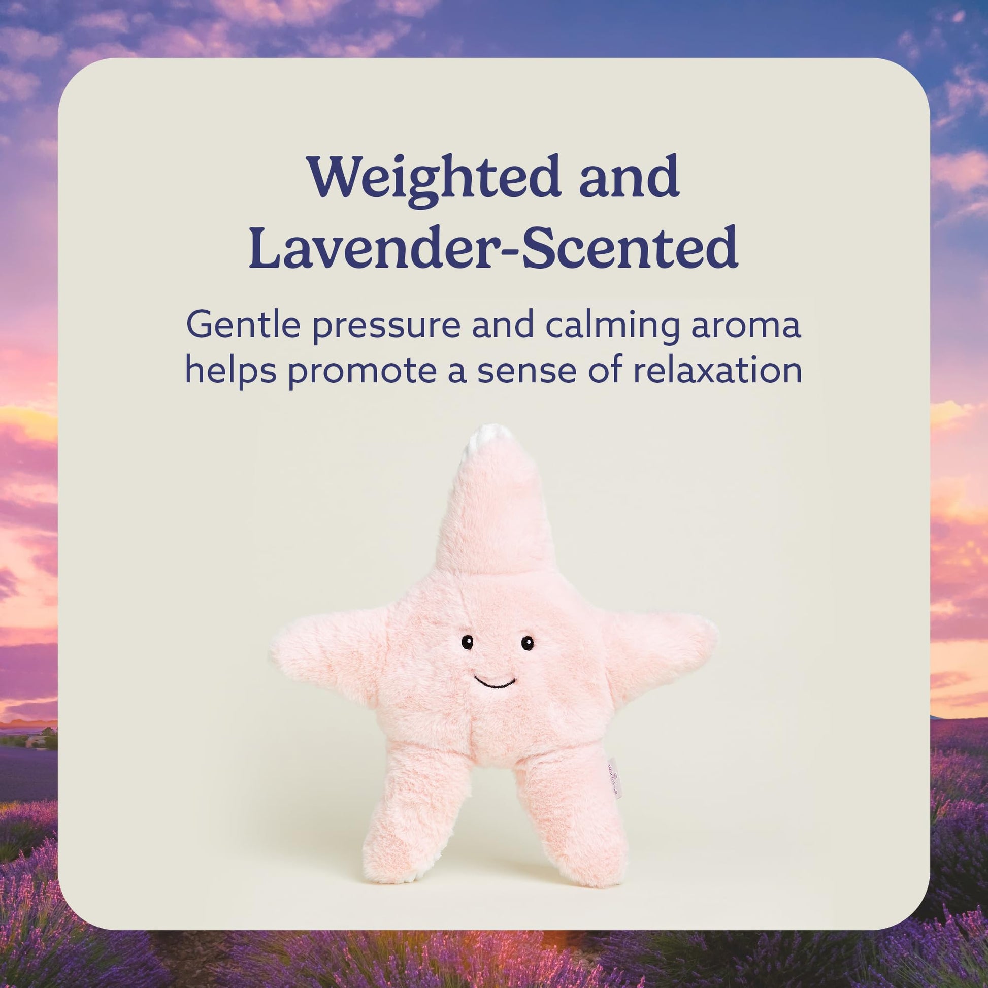 warmies Microwavable & Weighted Stuffed Animals, Starfish - Heated Stuffed Animal Plushie for Warmth & Comfort - Cute Soft Plush Toys for Adults