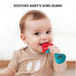 Lulyboo Watermelon Silicone Rattle Teether for Babies - BPA-Free, Food-Grade Textured Silicone Gums Soother with Gentle Rattle Ergonomic Design