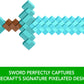 Mattel Minecraft Diamond Sword Battle Toy, Kid-Sized Accessory for Role-Play & Costumes, Inspired by The Video Game
