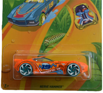 Hot Wheels Nerve Hammer 5/6, Die-Cast Car, 3 Inches, Orange, Spring 2019, Kids, Boys
