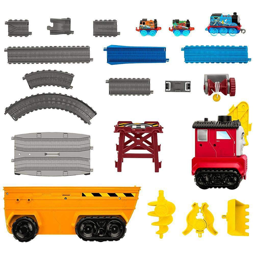 Thomas & Friends Super Cruiser 2-in-1 large vehicle and track set with TrackMaster and MINIS train engines