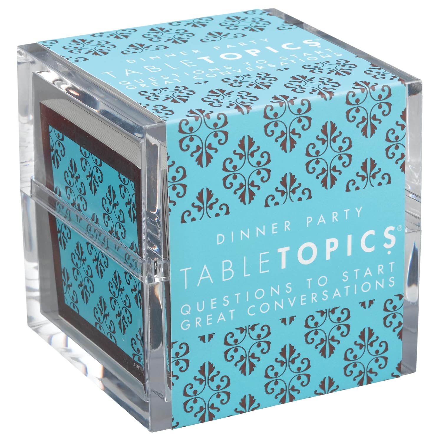 TableTopics Dinner Party Conversation Cards for Adults to Enjoy Getting to Know Each Other, 135 Entertaining Questions & Ice Breakers for Parties