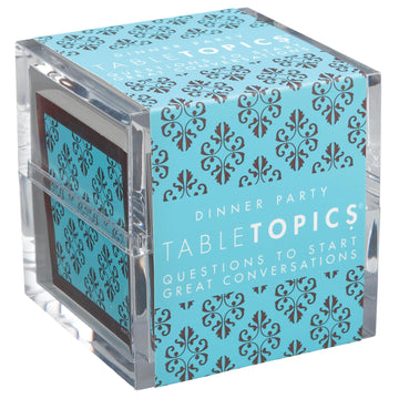 TableTopics Dinner Party Conversation Cards for Adults to Enjoy Getting to Know Each Other, 135 Entertaining Questions & Ice Breakers for Parties