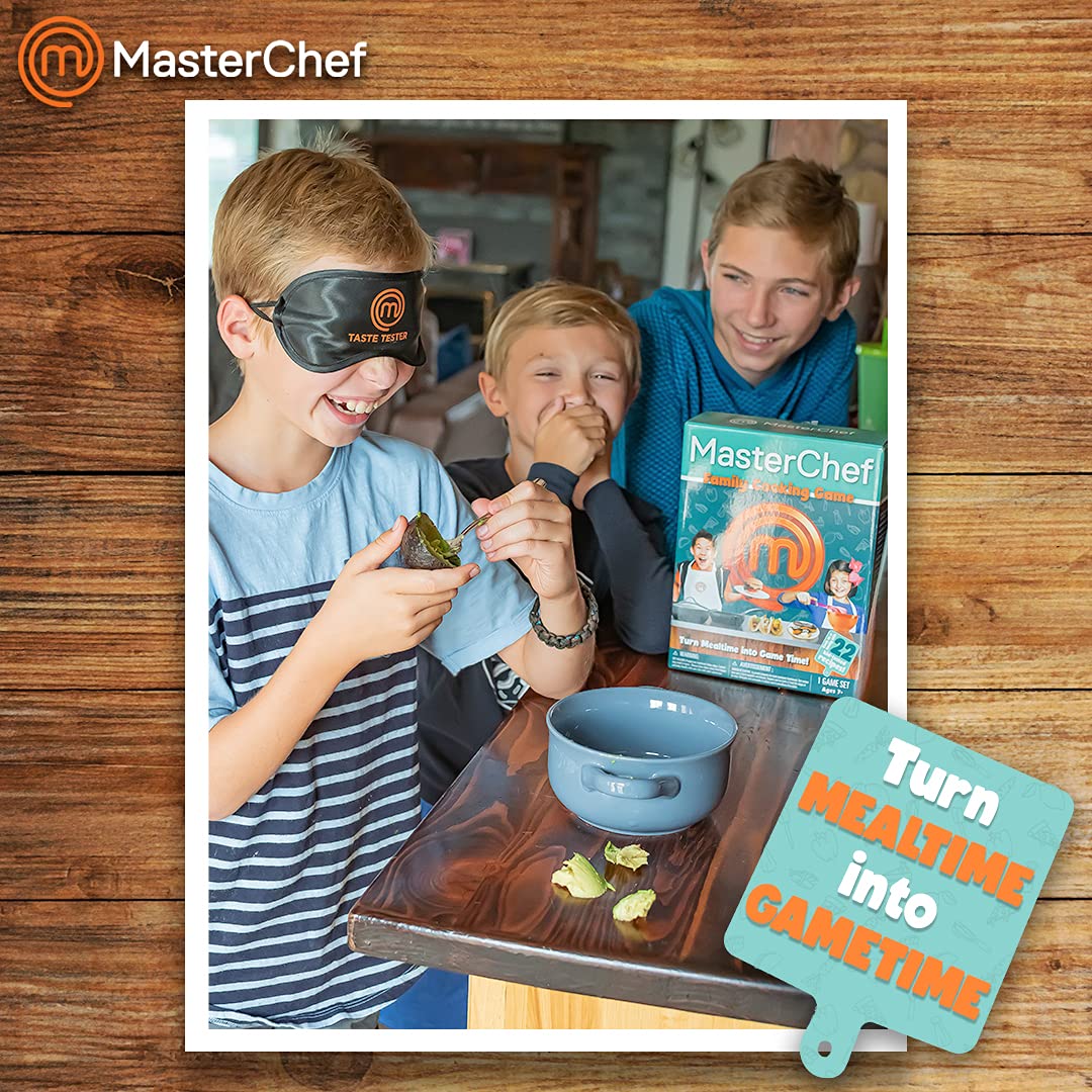 MasterChef Family Cooking Game. Turn Mealtime into Game Time! Ages 7+, Multicolor, 22 Family Tested Recipes
