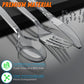 360 Count Plastic Silver Ware Heavy Duty, 120 Forks, 120 Spoons, 120 Knives, Heat Resistant & BPA Free Disposable SilverWare, Disposable Cutlery set