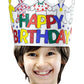 Hygloss Birthday Crowns for Kids Classroom - 12 Color Your Own Adjustable Crown - Quality Cardstock Black on White Design - 5 in Tall, 24 in Long
