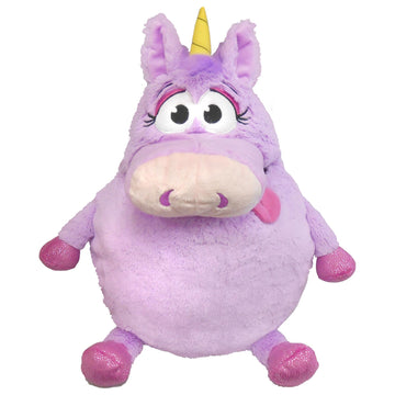 Happy Nappers Tummy Stuffers Unicorn Storage Plush for Blankets and Toys
