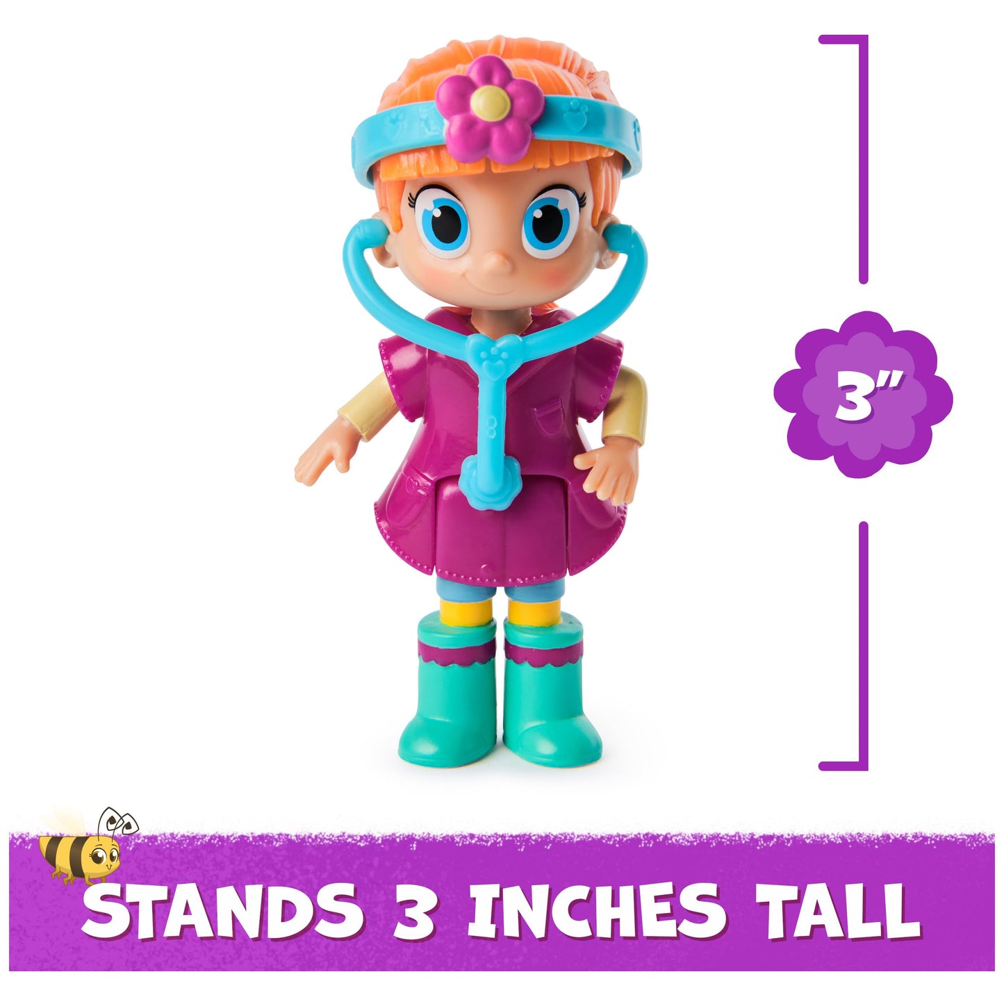 Vida The Vet, Check Up & Care Friendship Pack with 5 Action Figures, Stethoscope, Headlamp, & Sticker Sheets, Kids Toys for Girls & Boys Ages 3 and up