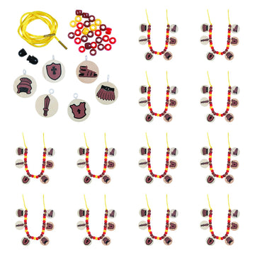 Fun Express Armor of God Necklace Craft Kit Makes 12 - Sunday School Crafts for Kids Ages 4-8 | Christian Crafts & Religious Gifts for Kids VBS 2026