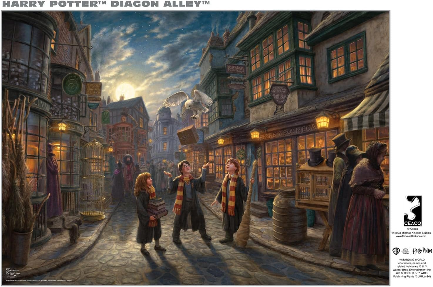 Buffalo Games - Silver Select - Harry Potter - Diagon Alley - 500 Piece Jigsaw Puzzle for Adults -Challenging Puzzle Perfect for Game Nights