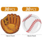 Mainivo 60Pcs Baseball Party Plates,Baseball Party Supplies,7 Inch Round Baseball Themed Dinner Dessert Plates for Cake,Salad,Fruit Pizza?Kids
