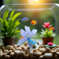 Blue Mini Goldfish Model Decor Acrylic Simulation Fish Decoration Miniature Fairy Garden Ornament DIY Accessories Dollhouse Décor