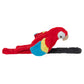 Wild Republic Perching Parrot Scarlet Macaw Stuffed Animal - 7"