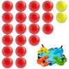 Impresa Replacement Marbles - Compatible with Hungry Hungry Hippos - 21 Pieces, 19 Red & 2 Yellow Balls - Game Marbles
