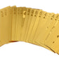 Bestmaple Durable Waterproof Luxury 24K Gold Foil Poker Playing Cards Deck Carta de Baralho with Box Good Gift Idea