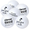 Amscan Bold Black & White Plastic Pong Balls - 1.5" (Pack of 6) - Premium Material, Unique Decoration - Perfect for Graduation Day Parties & Events