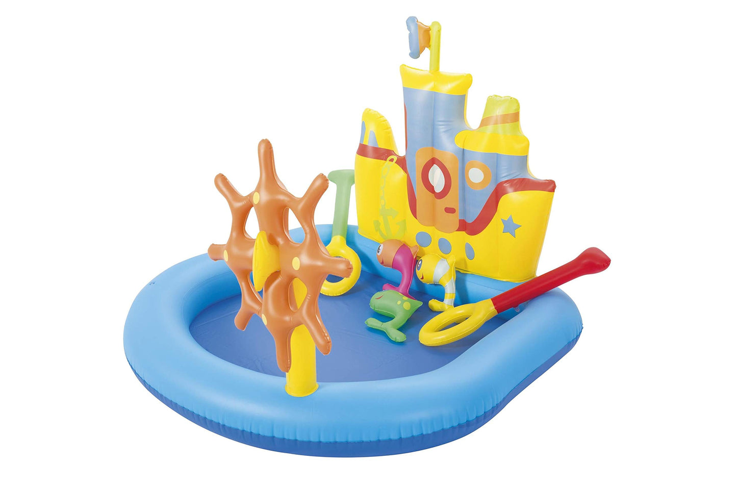 H2OGo! Tug Boat Inflatable Splash Pad - Kids Water Toy for Backyard Summer Water Play - Inflatable Water Park - Water Mat for Babies & Toddlers - (6