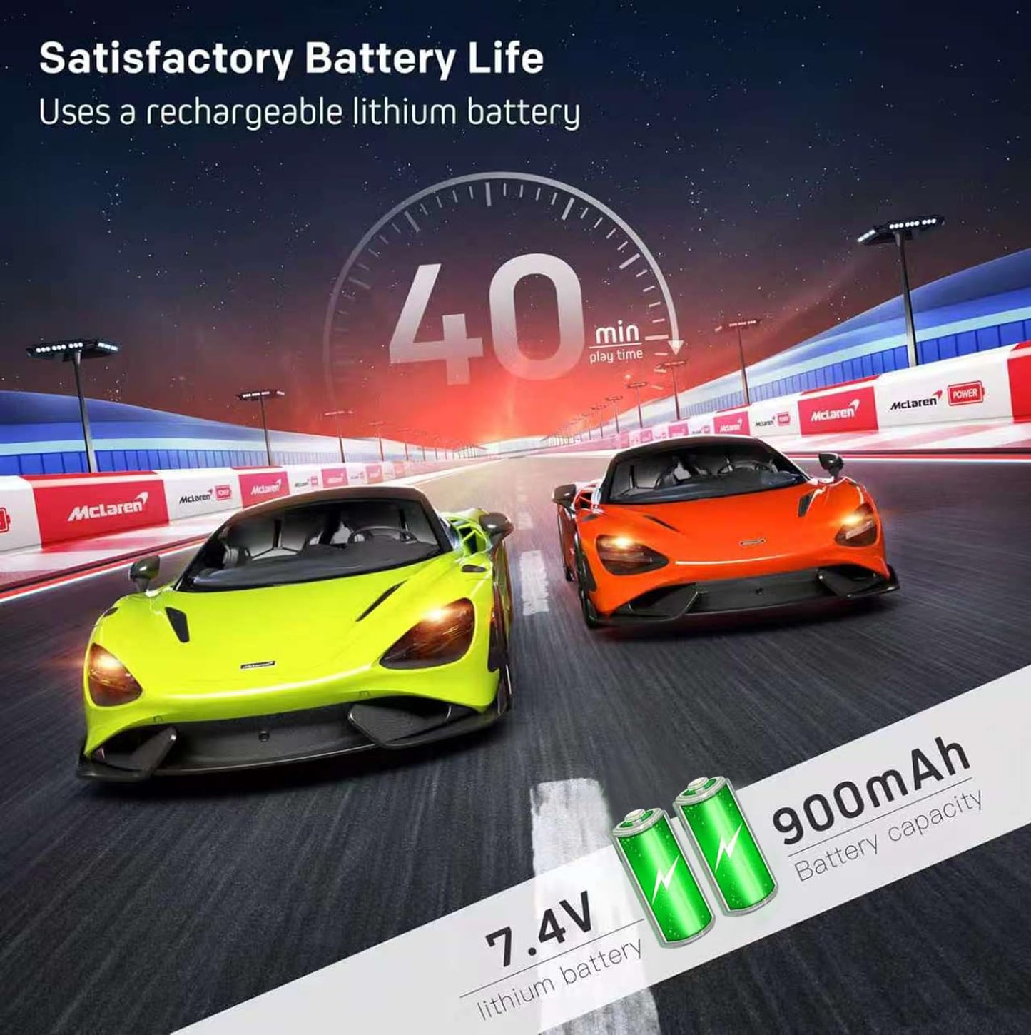 MIEBELY 1:12 Licensed McLaren 765LT RC Car 2.4G LED Toy for Kids Adults