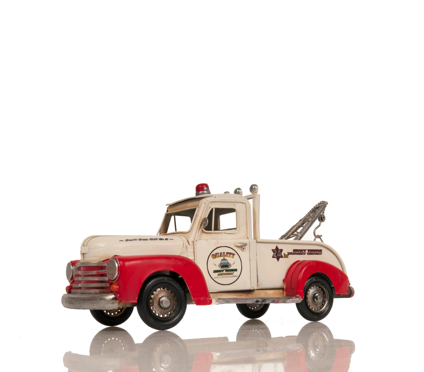 Old Modern Handicrafts Metal Handmade Classic Tow Truck