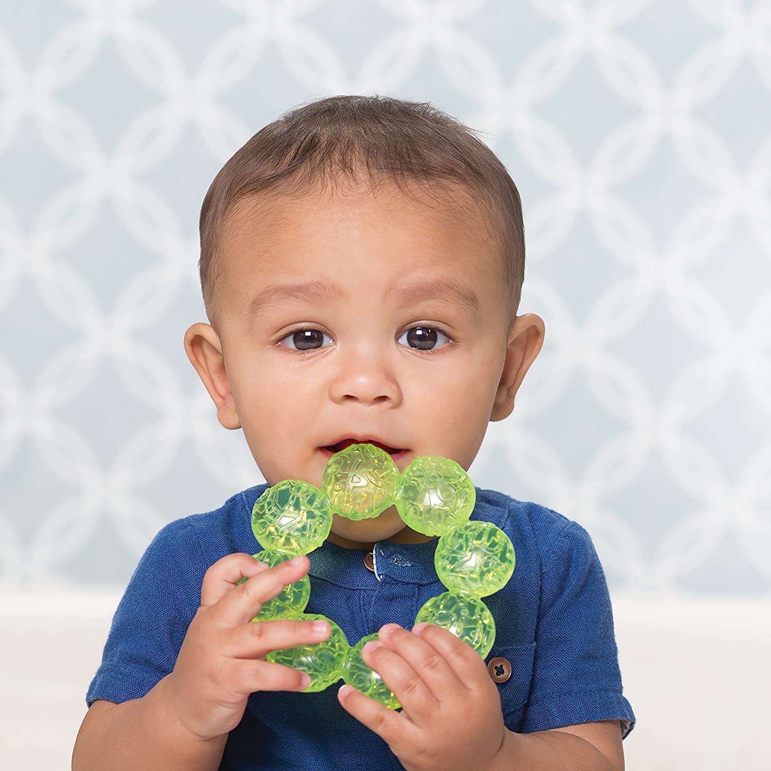 Infantino Water Teethers, Cooling & Massaging Relief, Lime/Pink, 3-Pack