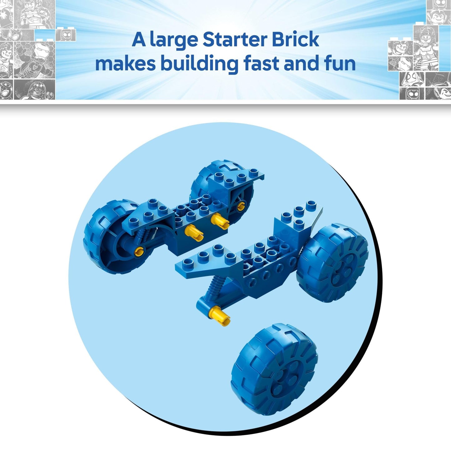 LEGO Marvel Spidey and His Amazing Friends Team Spidey Dino Crawler Rescue - Car and Adventure Preschool Building Toy for Kids, Boys and Girls, Ages